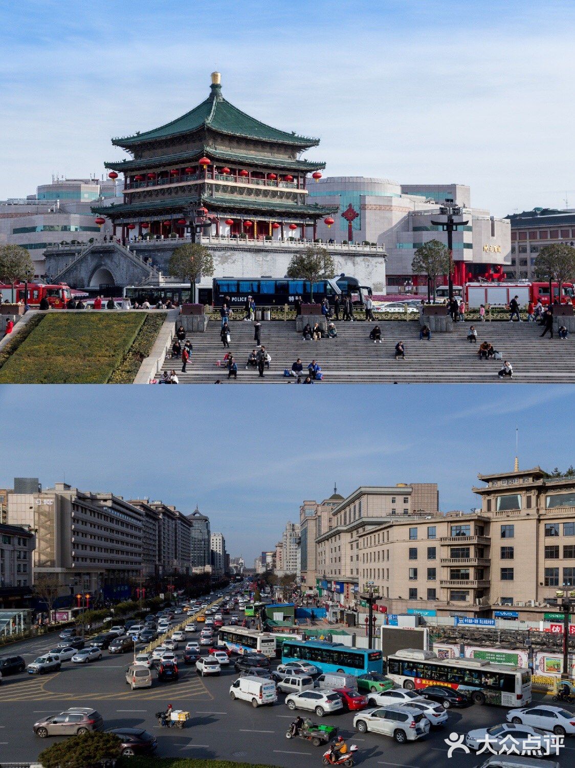 西安旅行 | 钟楼和鼓楼  西安钟楼和鼓楼是西安标志
