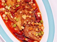 干烧东海大黄鱼-月福京味斋·烤鸭店·北京菜(鼓楼总店)