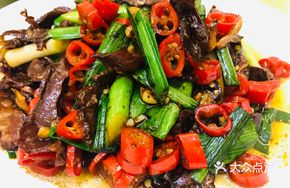 Stir-Fried Chili with Preserved Pork Heart