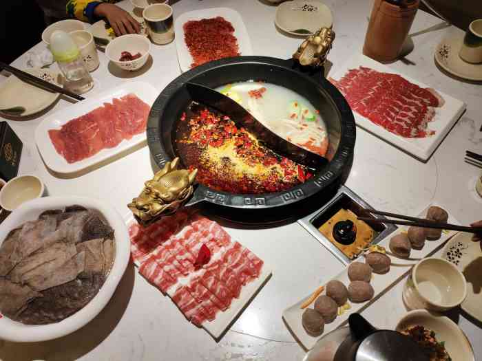 锦里捞派火锅(观澜尚城店)-"用代金卷还满实惠的.点的鸳鸯锅,中辣,真.