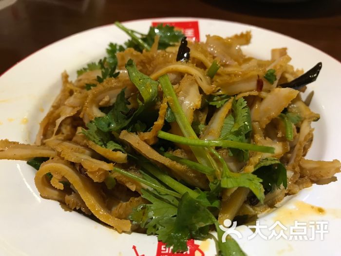 香菜拌牛肚