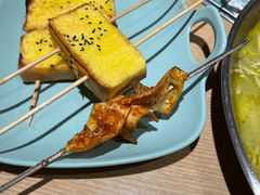 烤面包片-街角等你.大连海鲜烧烤.经典铁板海鲜串(西安路店)