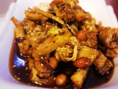 凉拌鸡片-百年粉蒸牛肉