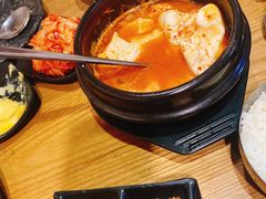 泡菜豆腐鸡蛋锅-恩你小木屋·烤肉韩式料理(嘉兴秀洲店)