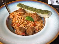 烩牛肉丸蘑菇意大利面-bluefrog蓝蛙(水游城店)