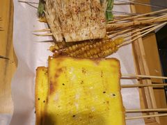 -山野的朋友露营炭火烤肉