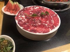 现切黄牛肉-一斗火锅·招财羊毛肚(北温泉九号店)