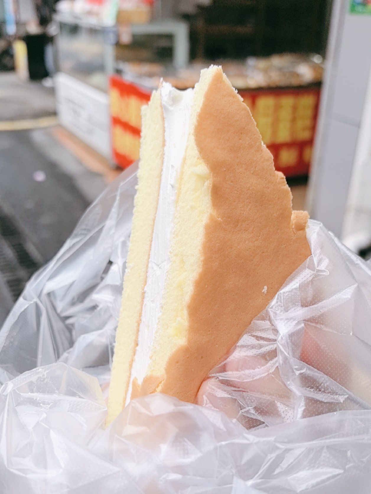 梦回小学奶油三角蛋糕,老式,古早