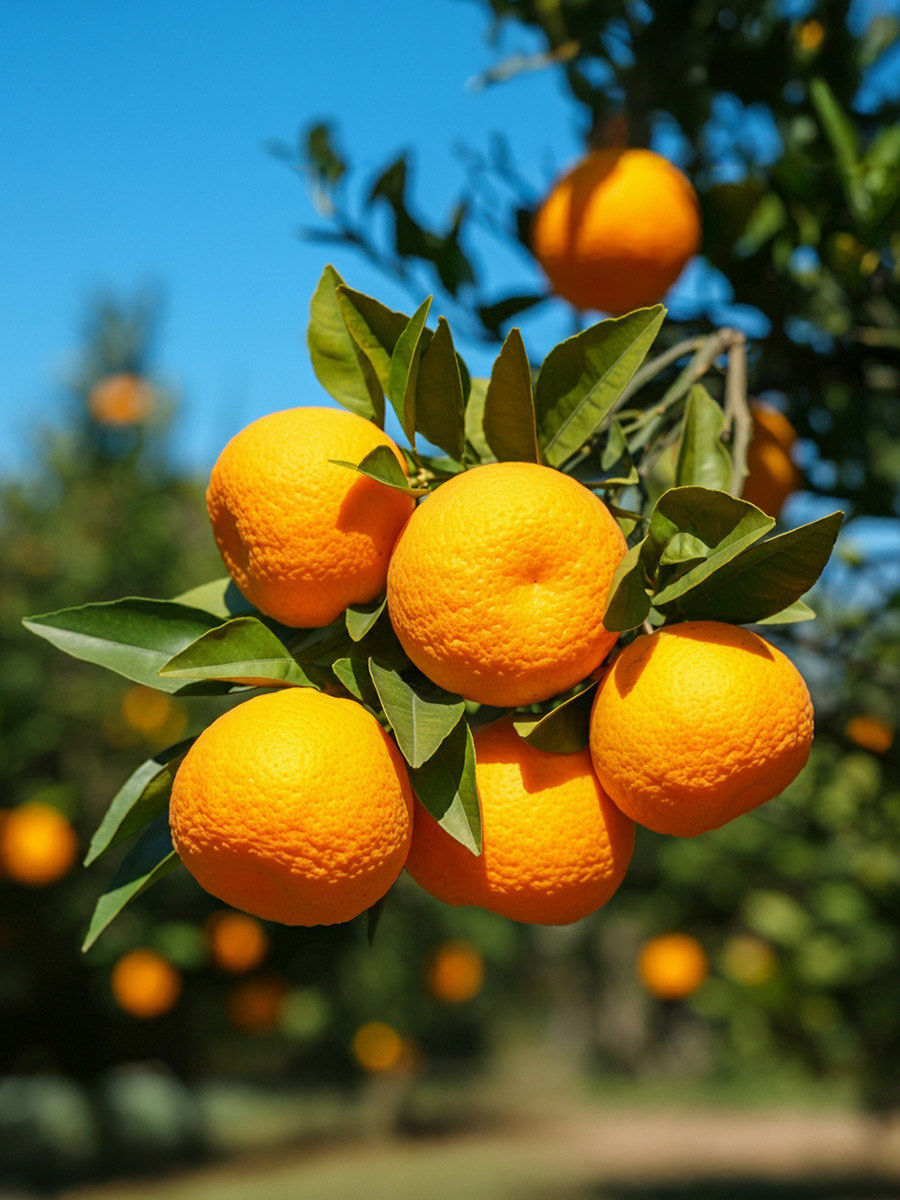 阳光下的橙子秘境