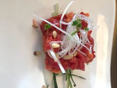 生鸡蛋拌牛肉-王鼎精致料理铁板烧(世博源店)