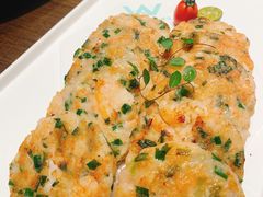 韭香煎虾饼-阿伟海鲜楼·福建菜(延寿店)