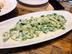 招牌手工菠菜面-喜洲吧·江畔老船厂·庭院餐厅(喜临院店)