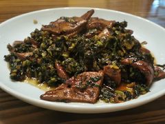 咸菜炒猪肝-双塔老饭店