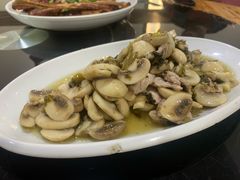 雪菜蘑菇肉片-水根饭店