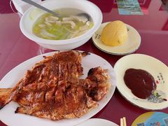 -北京龙庆四季香农家饭庄·灶台鱼·碳烤虹鳟鱼(龙庆峡店)