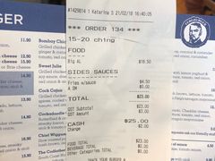 账单-Fergburger(皇后镇店)
