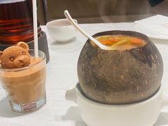 原只椰皇虫草花炖老鸽汤-十二粤味·顺德菜·烧鹅点心(五四广场店)