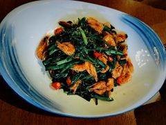韭菜炒小河虾-烧肉馆(古北水镇景区店)