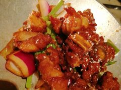 蒜香蜜汁排骨-绿茶餐厅(光谷世界城步行街店)