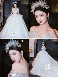 点击看大图 -艾拉·女王婚纱礼服馆