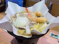 鲜虾蔬菜锅配乌冬-寿司郎(皇庭广场店)