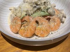 芝士蘑菇鲜虾意大利面-BE BRIGHT KITCHEN(正佳广场店)