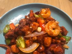 小椒香虾仁爆鸡球-陈傻子餐厅(世纪都会店)