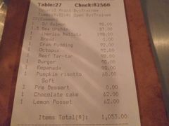 账单-Ocean's Table 欧舍