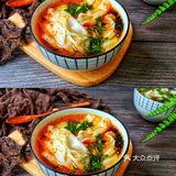 简单快速营养早餐，辣油鲜虾馄饨❗