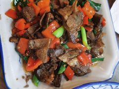 大蒜辣椒炒腊牛肉-湘春酒家·1989(湘春路店)