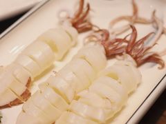 白灼鱿鱼-潮三爷砂锅焗海鲜·生腌·海鲜粥(朝晖店)