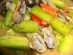 家烧蛏子丝瓜-十面欢腾·海鲜面·台式Bistro(长乐路店)