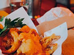 脆炸鱿鱼和虎虾-杭州西子湖四季酒店-WL BISTRO西湖餐厅(灵隐路店)