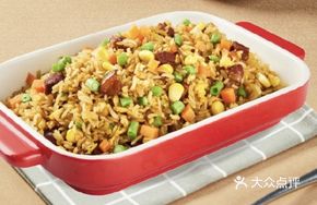 Abalone Mushroom Braised Pork Egg Fried Rice