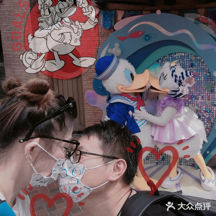 唐老鸭夫妇快速跟上我们的亲热节奏[亲亲]