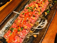 tataki风·火炙和牛刺身-山杏yama-katsu·吉列炸物