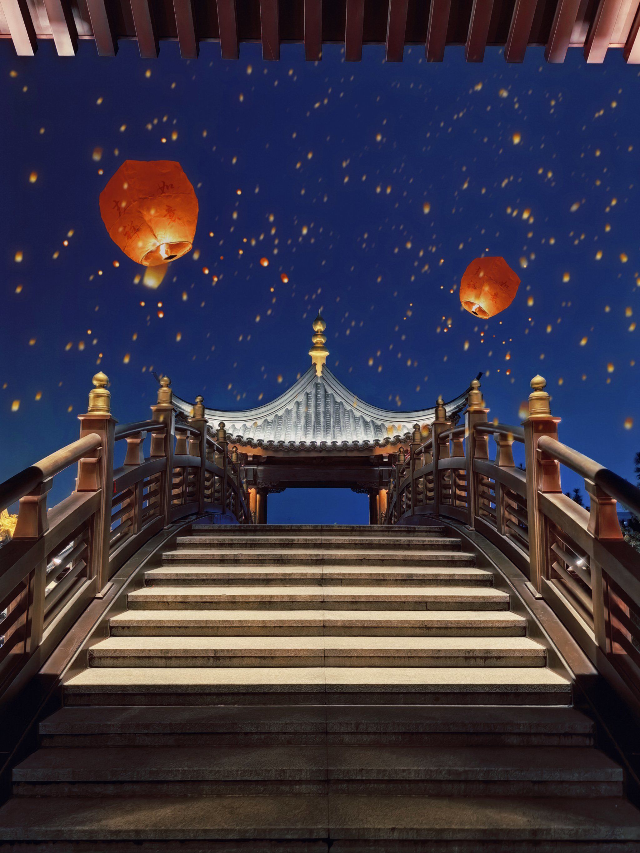 和我一起感受古风夜景