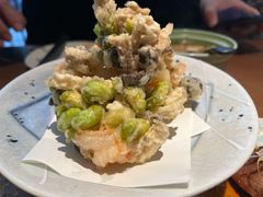 京葱丝炸虾天妇罗-水之惠鲜鱼料理(王府大街店)