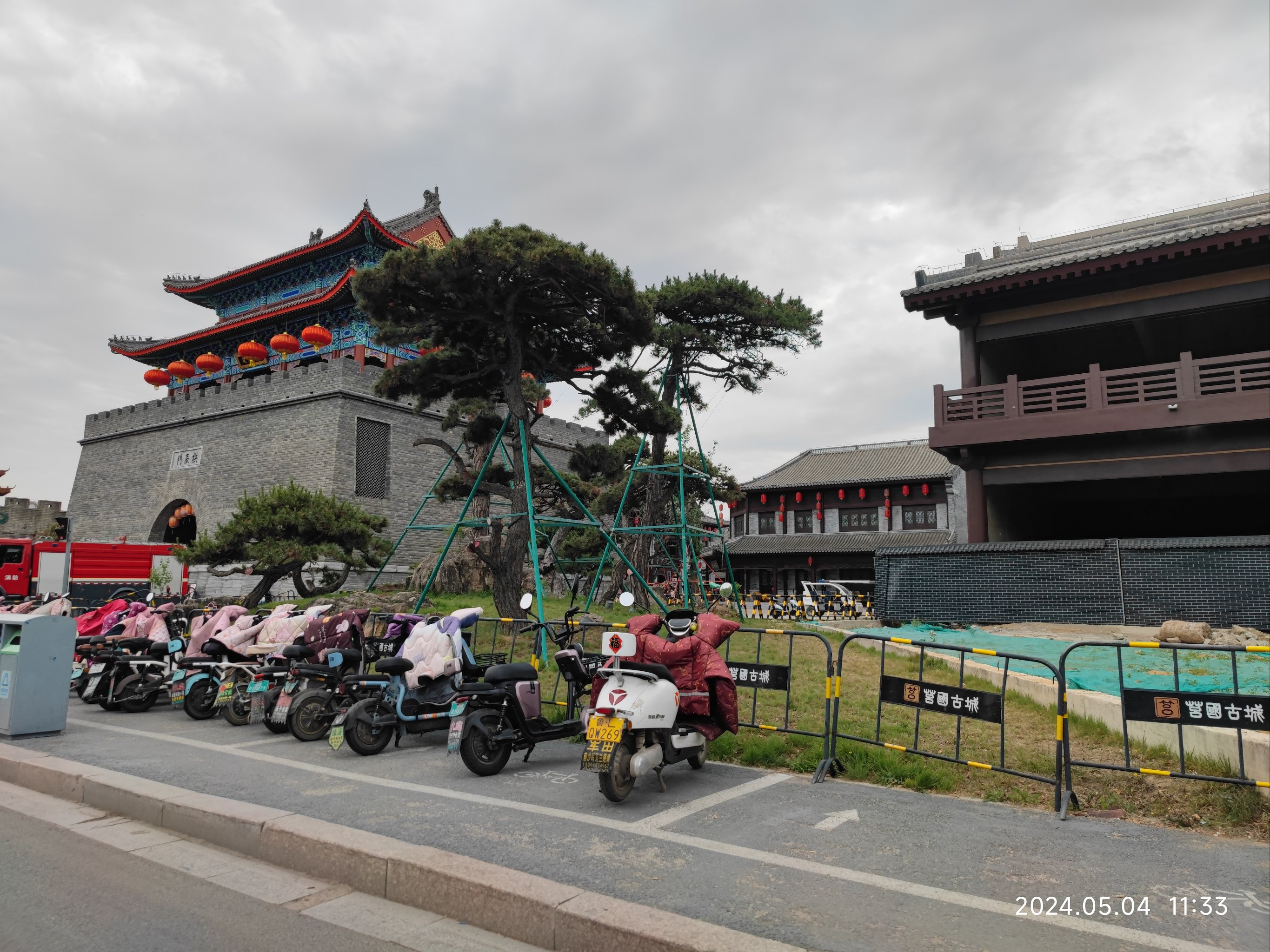 莒国古城建筑图片手绘图片