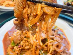 羊肉炒粉-清真华宇开锅羊肉