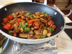 干锅口蘑-南山鲜虾面·活鲜小馆·海味大连菜(南山总店)