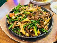 铁板腰花鱿鱼-谢记上海大排档(长寿路店)