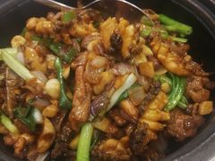 石锅鲍鱼葵花鸡-南山鲜虾面·活鲜小馆·海味大连菜(南山总店)