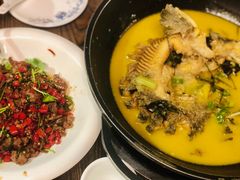 黄焖鲟龙鱼-醉美东江·三文鱼·烧鸡公