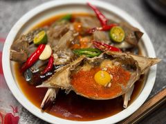 草家招牌酱油蟹-草家酱蟹炭火烤肉店(珲春南路一店)