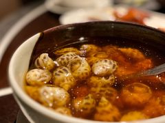 古越陈酿煮花螺-杭州西子湖四季酒店·金沙厅