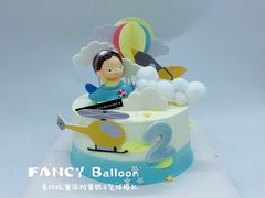 -卡比儿童蛋糕·心意定制·低脂零卡糖动物奶油FancyBALLOON(滨海店)