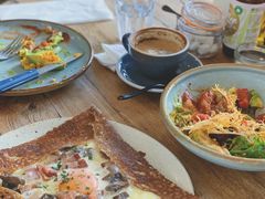 鸡蛋蘑菇熏肉荞麦可丽饼-RAC BAR(安福路店)