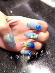 -手牵手美甲