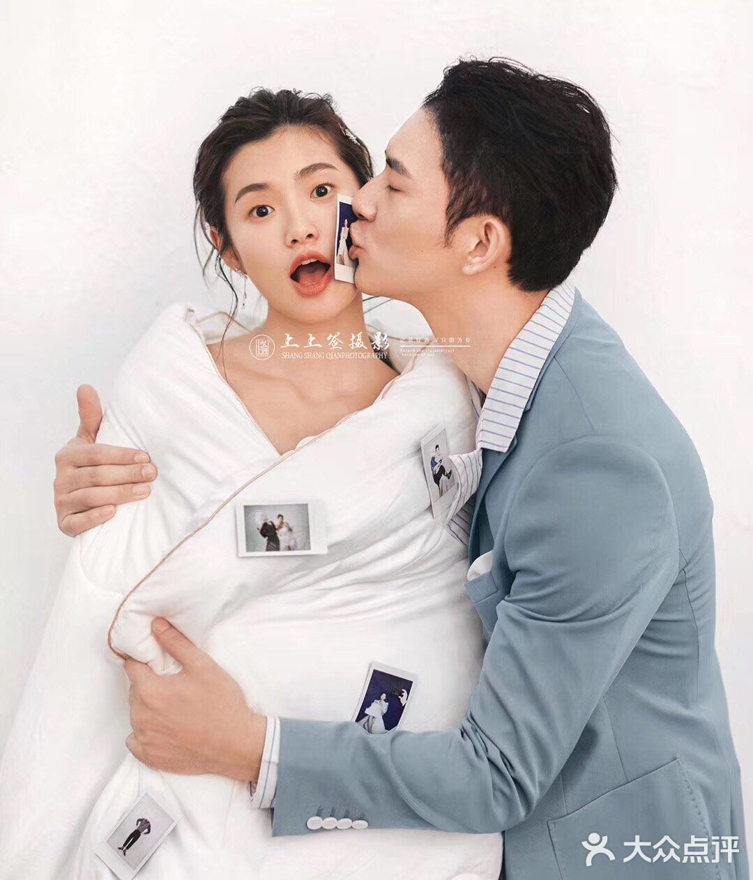 谁说拍婚纱照一定要穿婚纱，家居服一样美的哦